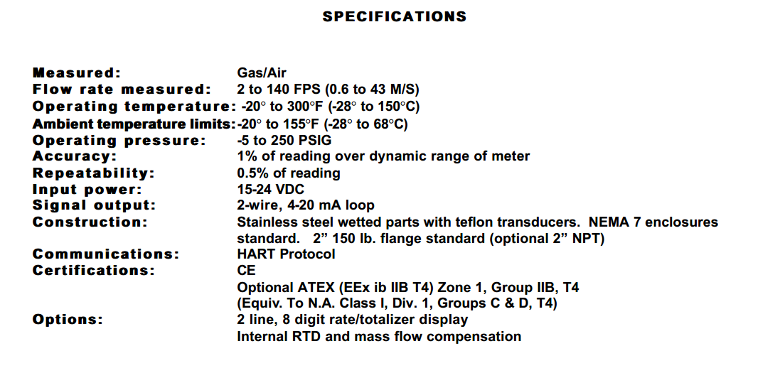 插入式進氣質量流量計